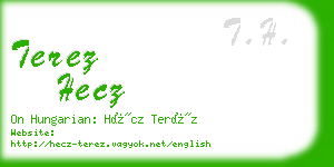 terez hecz business card